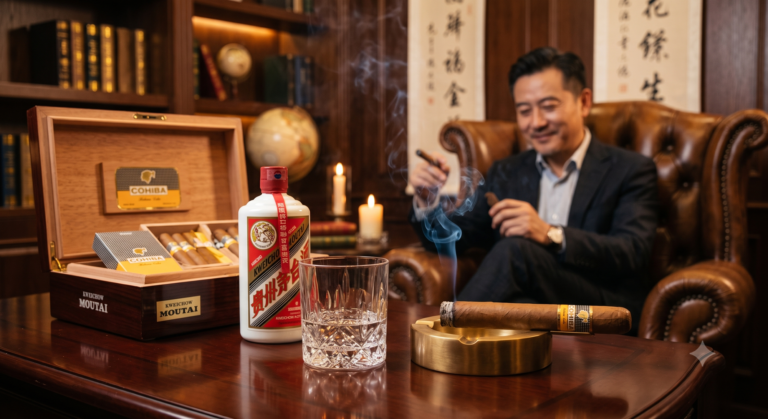 Hương Vị Cigar Kết Hợp Rượu Mao Đài